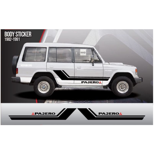 MITSUBISHI PAJERO CAR BODY STICKER SET | Shopee Malaysia