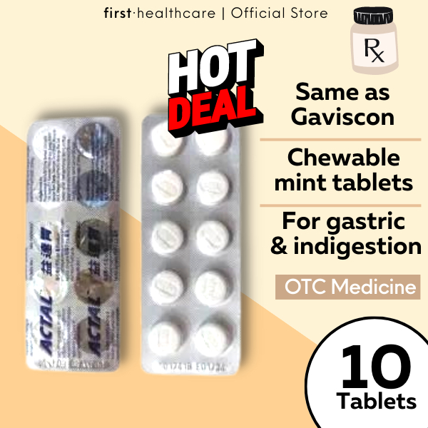 [READY STOCK!] Actal AntiAcid Tablets 216mg Aluminium Hydroxide Same