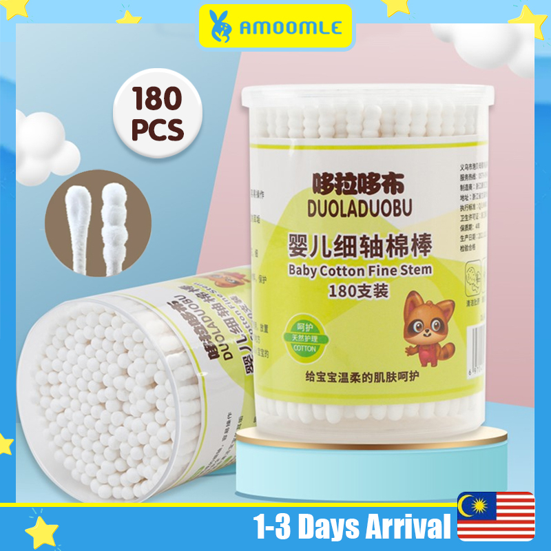 180pcs Disposable Cotton Swabs Double Head Cotton Buds Cotton Tipped