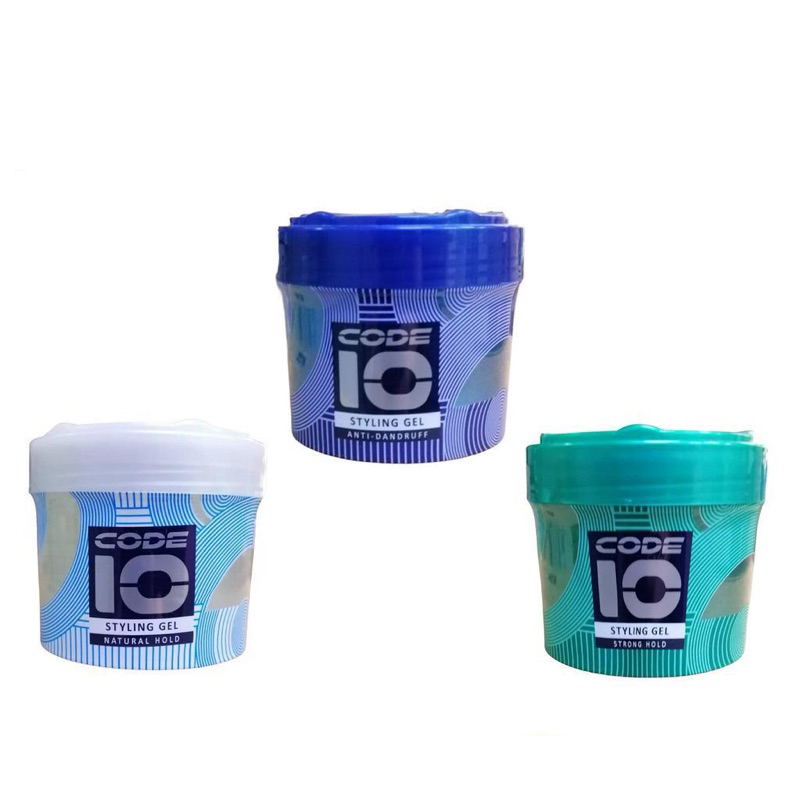Code 10 Styling Gel ( Natural Hold / Strong Hold / Anti-Dandruff ...