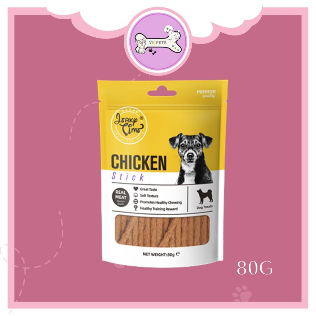Jerky Time Dog Treat / Dog Snack 80G Chicken / Beef / Lamb / Duck
