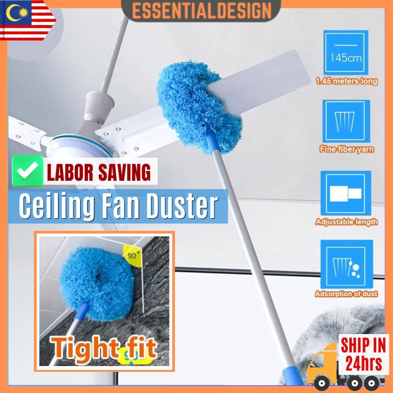Ceiling Fan Duster Telescopic Long Extendable Absorb Dust Cleaning