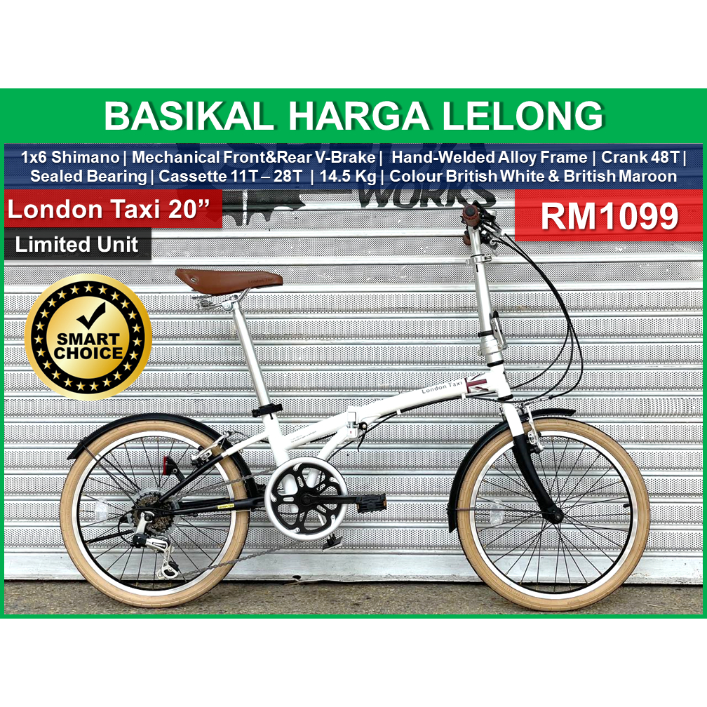 London taxi best sale folding bike 20