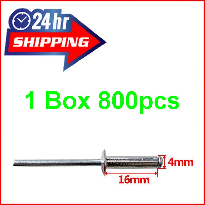 (Box) Aluminum HEAD Blind Rivet Pin Rivet Nail Galvanized iron M2.4 M3 ...
