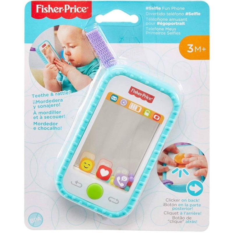 🔥CHEAPEST🔥FISHER PRICE SELFIE FUN PHONE BABY RATTLE MIRROR AND TEETHING ...