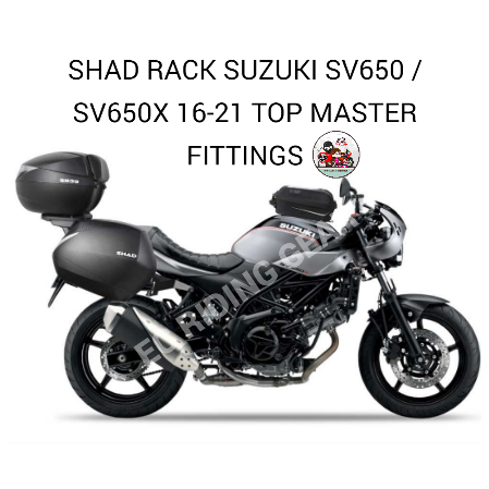SHAD RACK SUZUKI SV650 / SV650X 16-25 TOP MASTER FITTINGS AND SIDE RACK ...