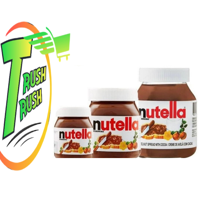 Nutella Jam Hazelnut Cocoa Spread Bread glass jar (Jem Nutella Roti
