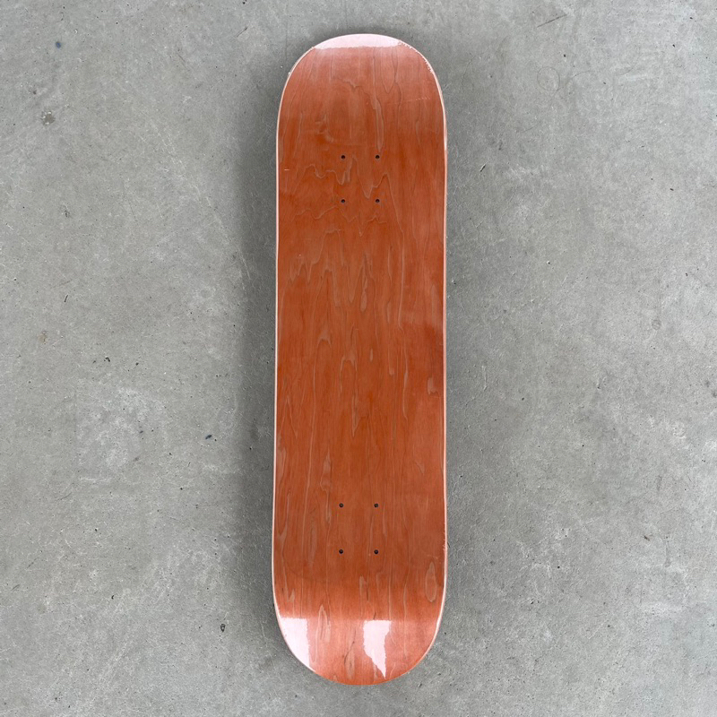 Blank Skateboard Deck- Stained, Black, 8