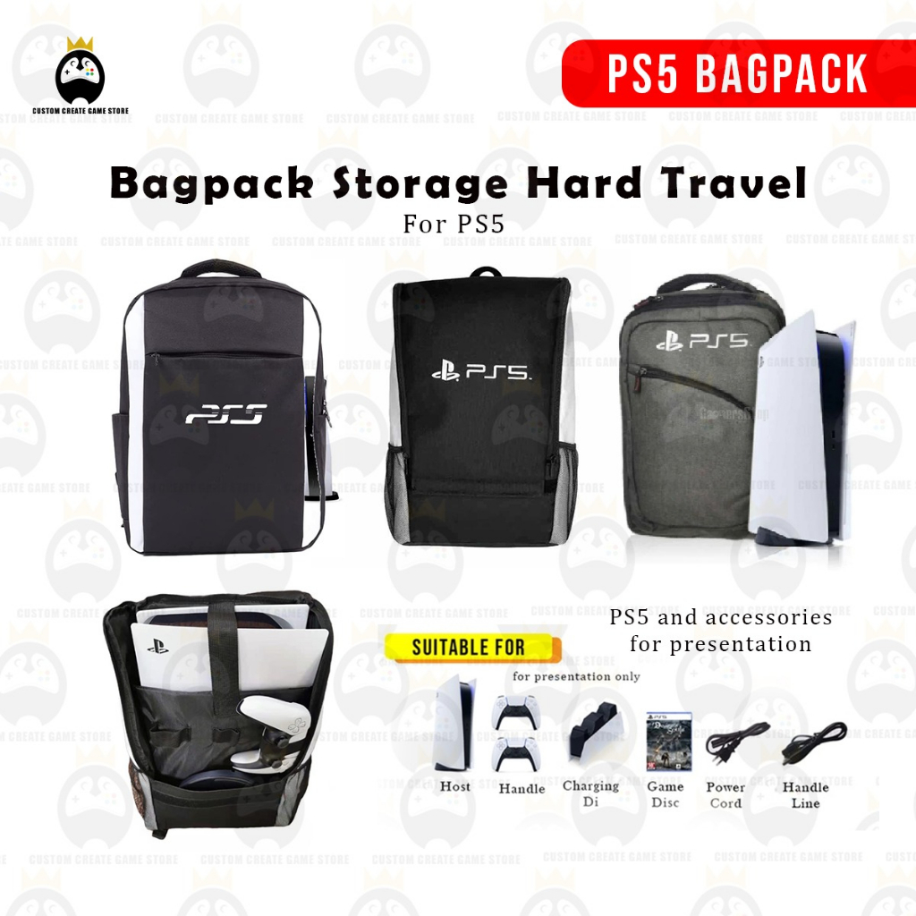 PS5 Bag Game Console Backpack for Sony Playstation 5 Console Travel Bag