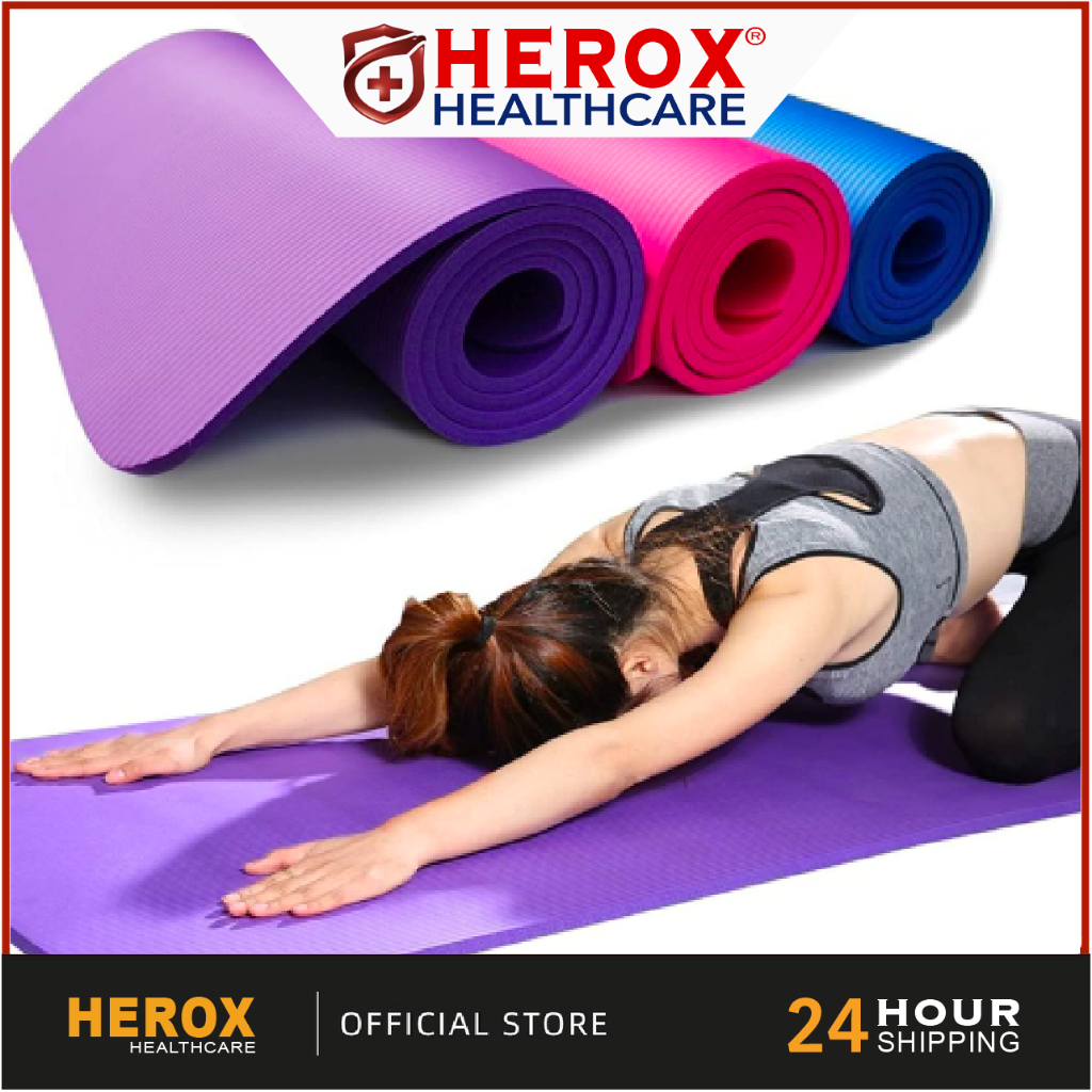 HEROX 8MM XL REHAB (FREE BAG) Thickness Yoga mat Sport Mat, Anti