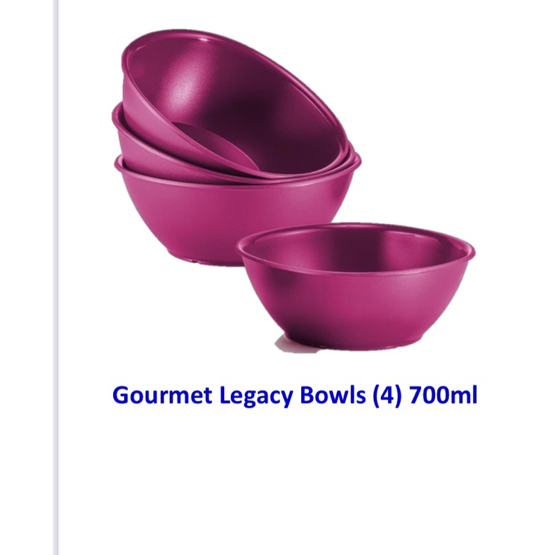 TUPPERWARE Legacy Bowl Set (4) 700ml