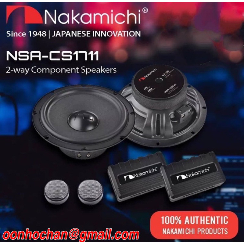 NAKAMICHI NSACS1711 2 WAY COMPONENT 65” SPEAKER NSA CS1711