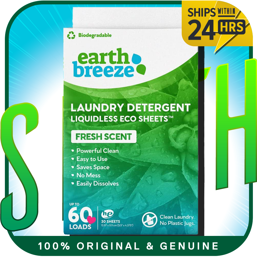 Earth Breeze Liquidless Laundry Detergent Sheets Shopee Malaysia