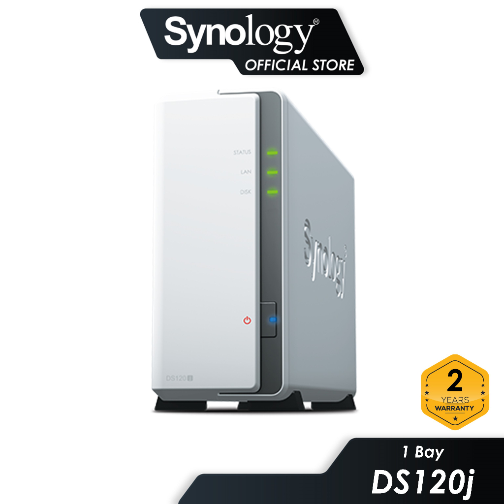 Synology DS120j NAS DiskStation 1Bay NAS 2Core Processor Ideal Data