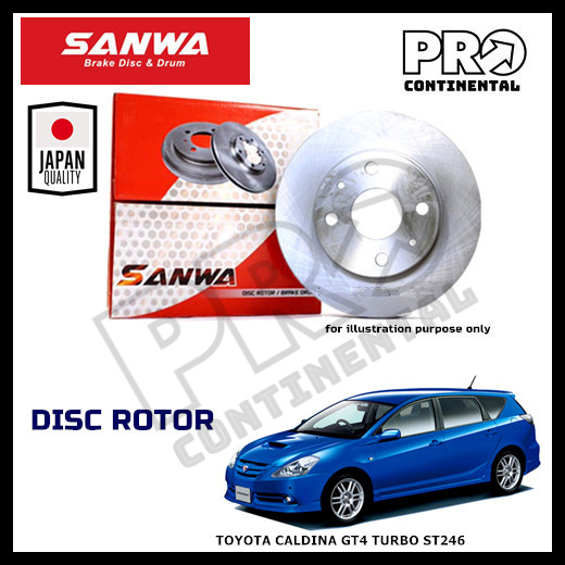 GENUINE SANWA JAPAN TOYOTA CALDINA GT4 TURBO ST246 FRONT REAR DISC ...
