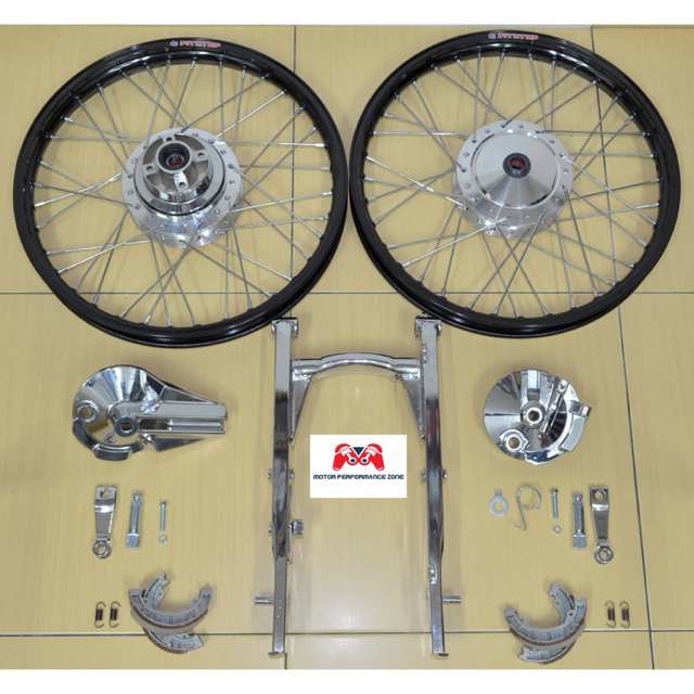 Alloy Rim EX5 Dream/WAVE100 With Chrome Hub Chrome Swing Arm | Shopee ...