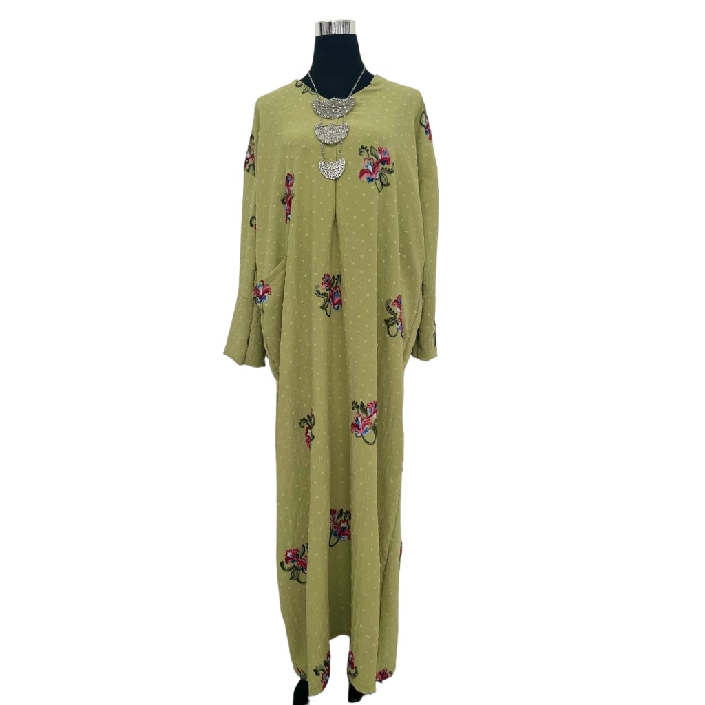 KAFTAN SULAM BIG FLOWER | Shopee Malaysia