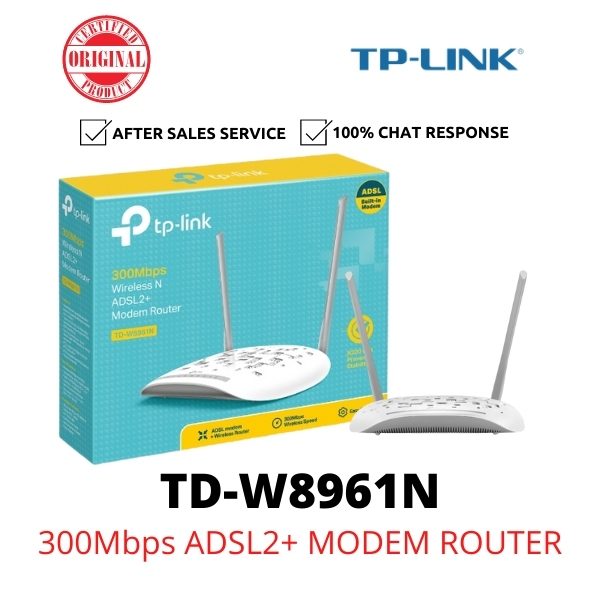 TP-Link TD-W8961N 300Mbps ADSL2+ Streamyx Wi-Fi Modem Router | Shopee ...