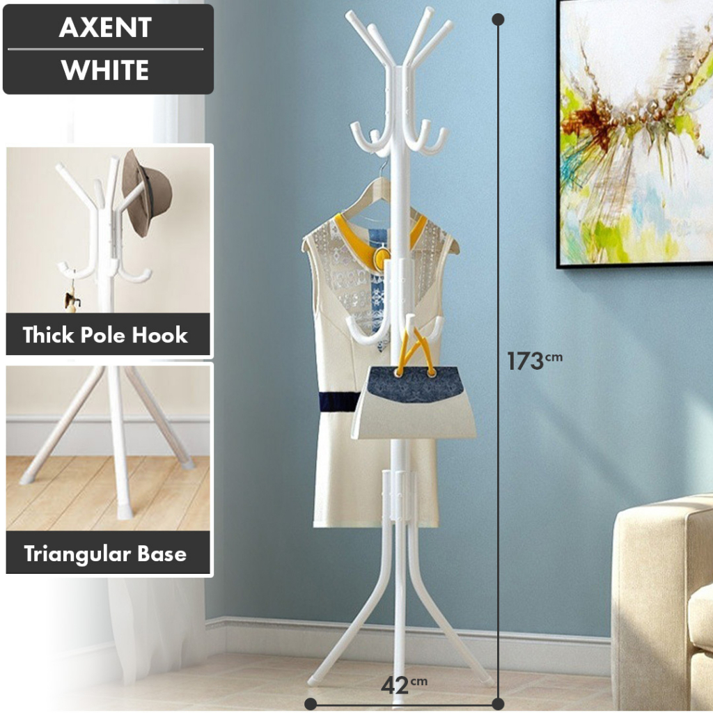 ⚡️NETHOME⚡️Hanging Steel Pole Rack for Clothes & Bags /Penyangkut Baju ...