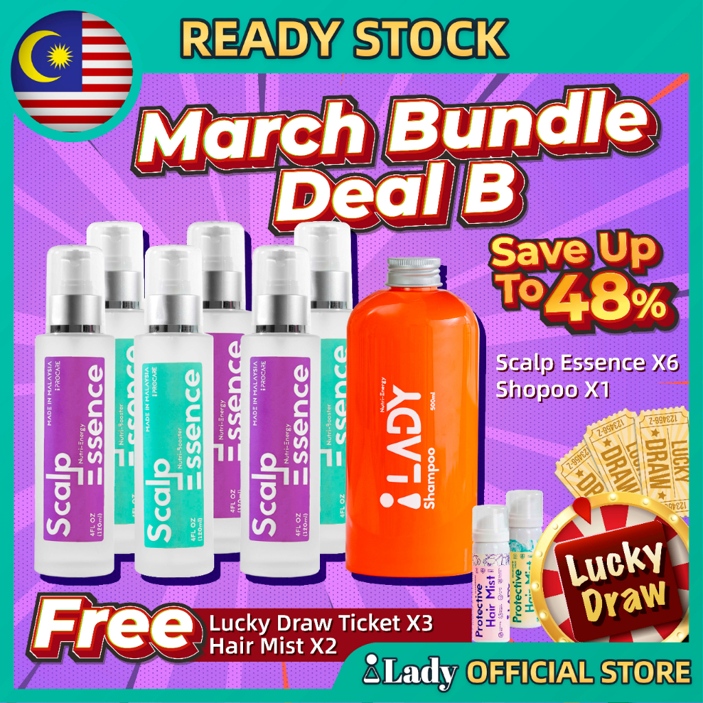 iLADY Scalp Essence Hair Growth Serum Booster Rosemary Lavender B7