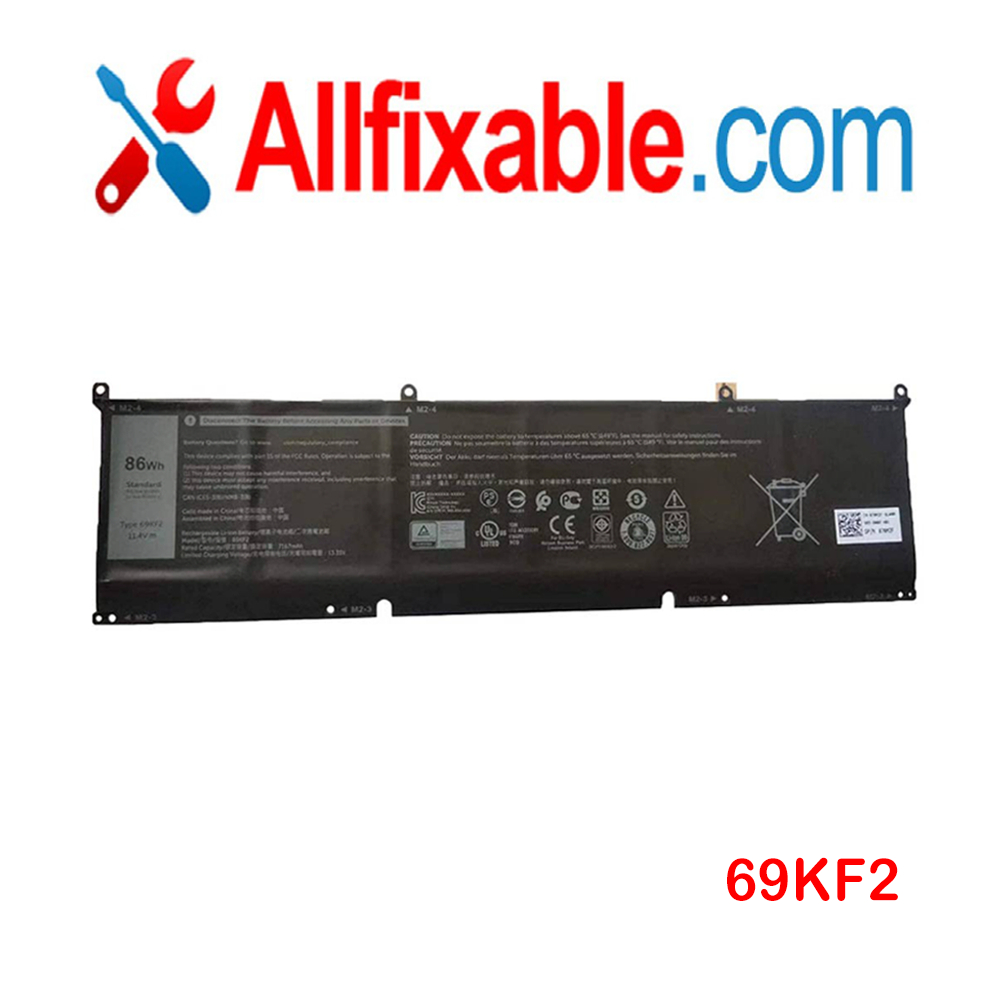 Dell G15 5510 5511 5515 5520 P45E P91F001 P91F 8FCTC 69KF2 86Wh Laptop ...