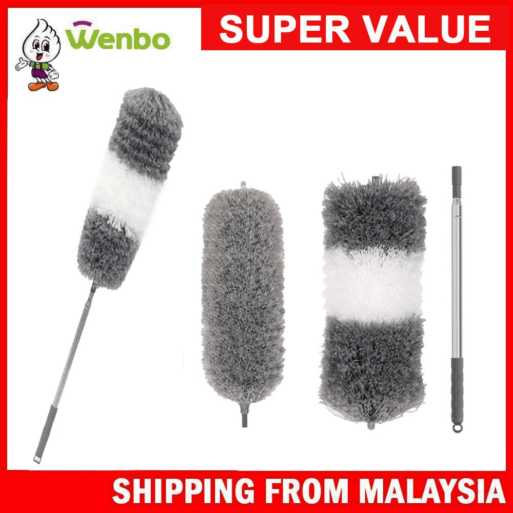 Wenbo 2.8m Feather Duster Extra Long Handle Microfiber Feather Duster