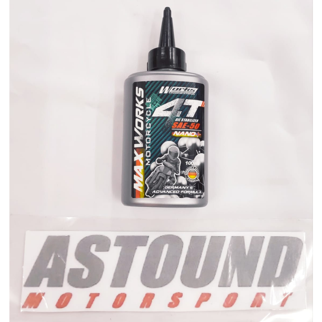MAXWORKS SAE-50 4T NANO+ Oil Stabilizer (100ml) | Shopee Malaysia