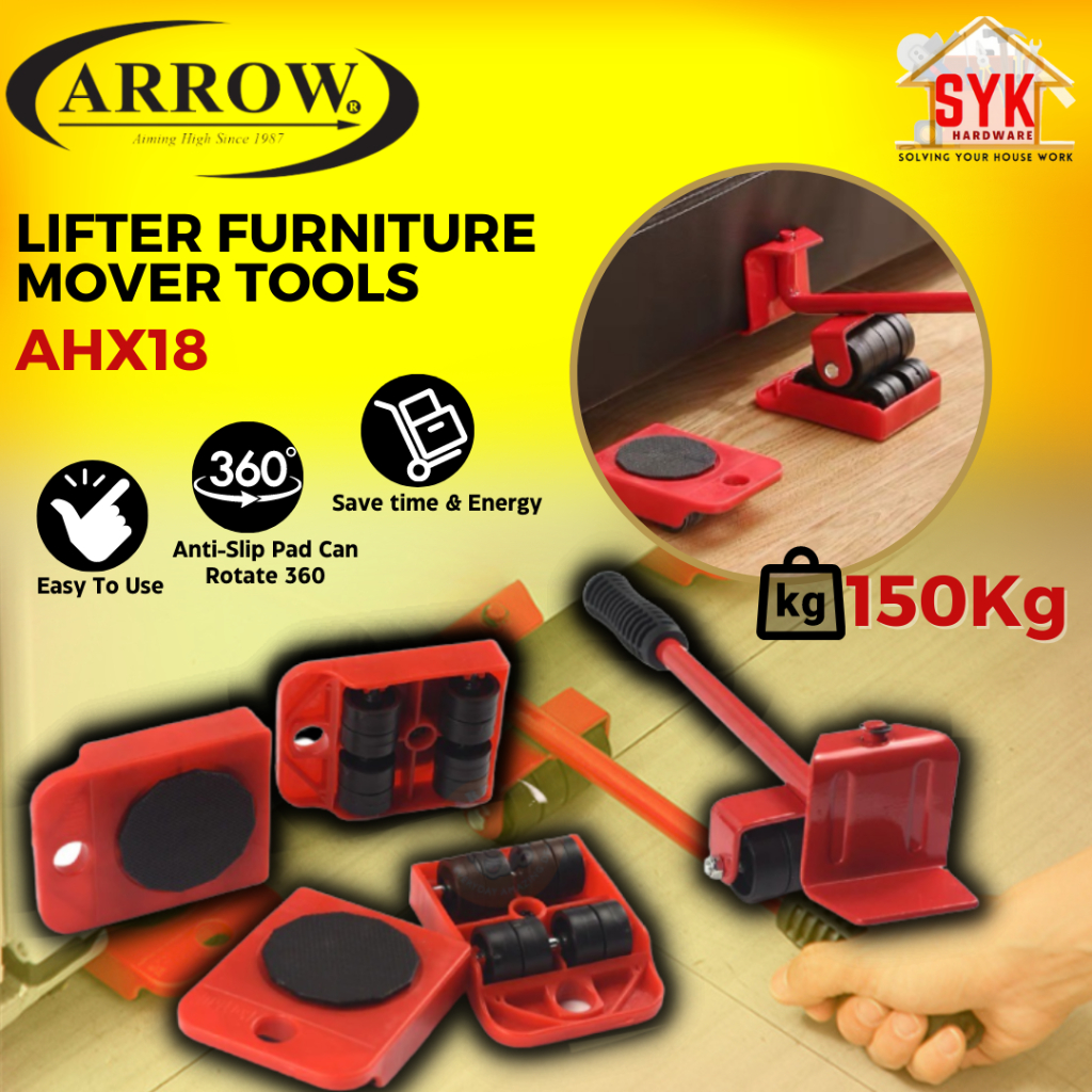 SYK ARROW AHX18 150Kg Furniture Lifter Tool Mover Bed Sofa Washing
