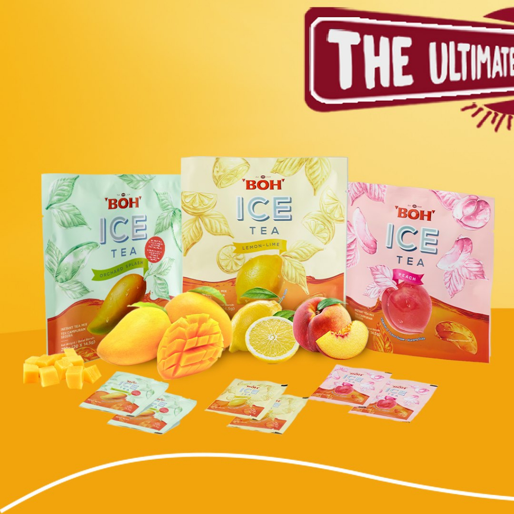 BOH Ice Tea Mix Peach / Lemon Lime / Orchard Splash 20 x 14.5g