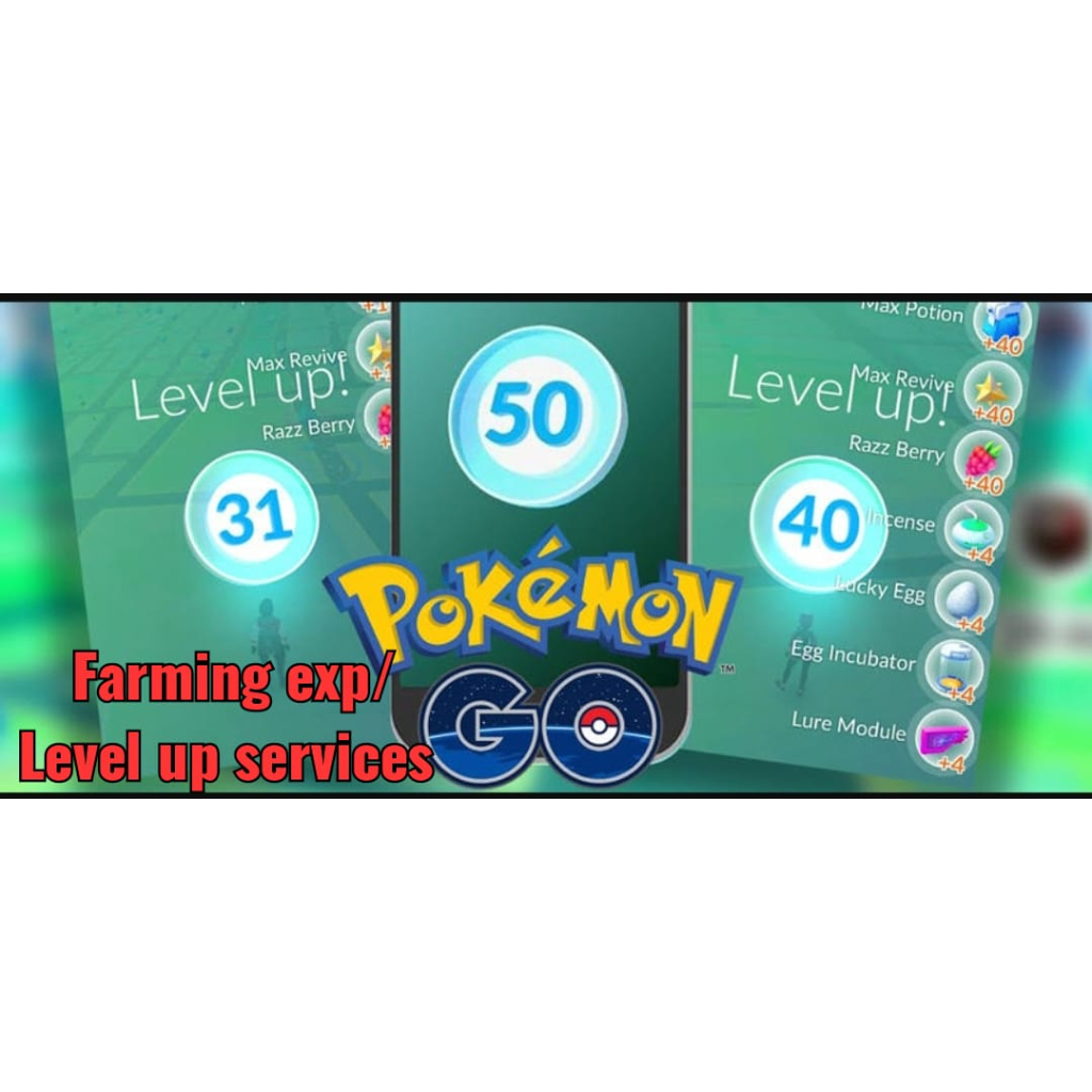 Pokemon Exp farming/ Leveling EXP services and stardust Shopee Malaysia
