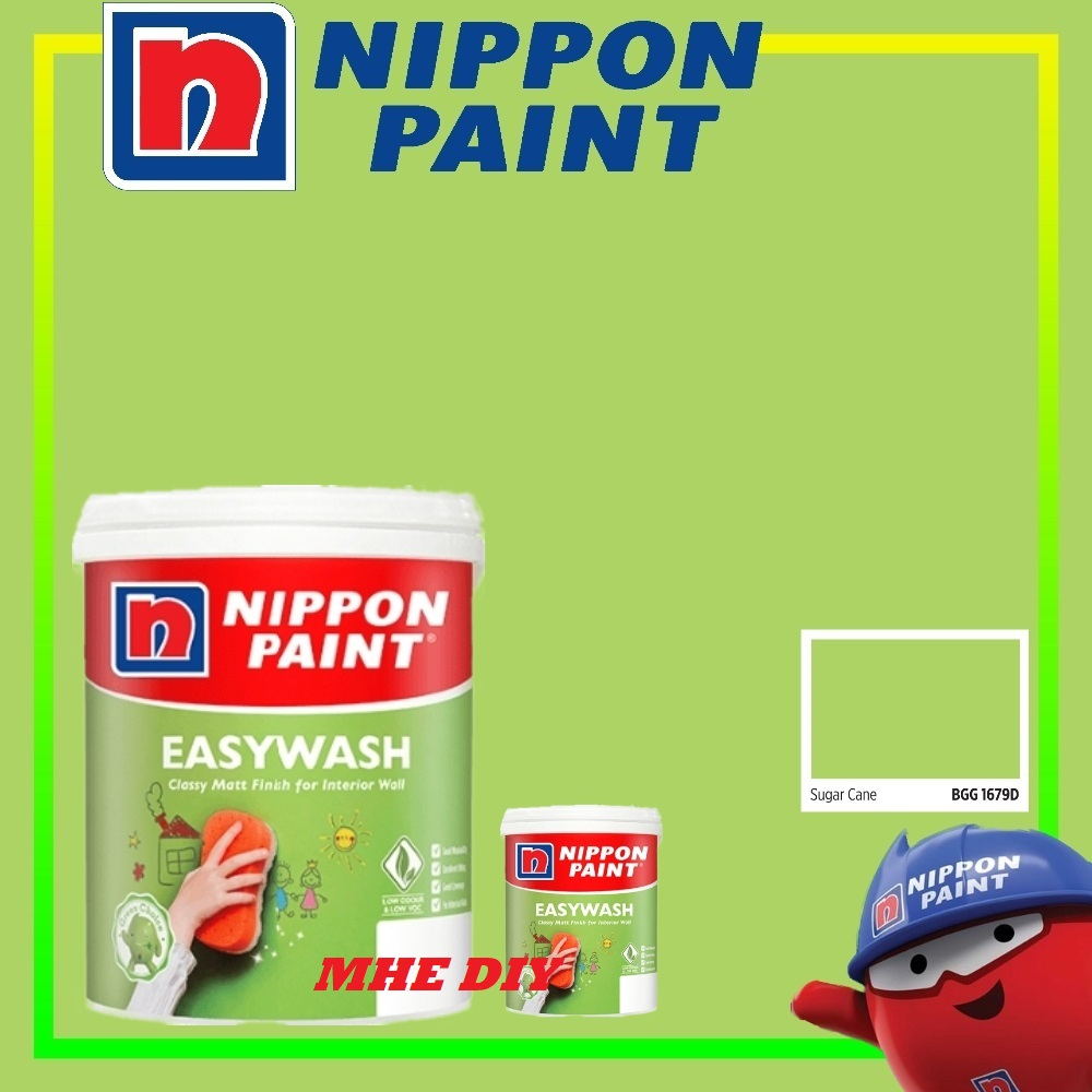 NIPPON PAINT 5L BGG 1679 D SUGAR CANE Interior Smooth Sheen / Matt