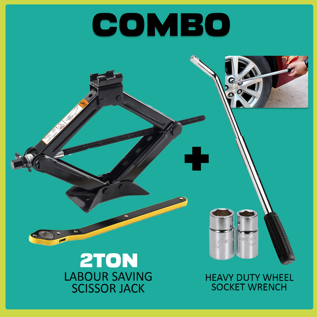 Manual Scissors Jack Car Heavy Duty Car Jack Kereta Jack Tayar Jek