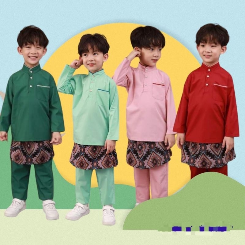 Baju Melayu Free Sampin Budak Lelaki Baju Raya Free Sampin Sedondon