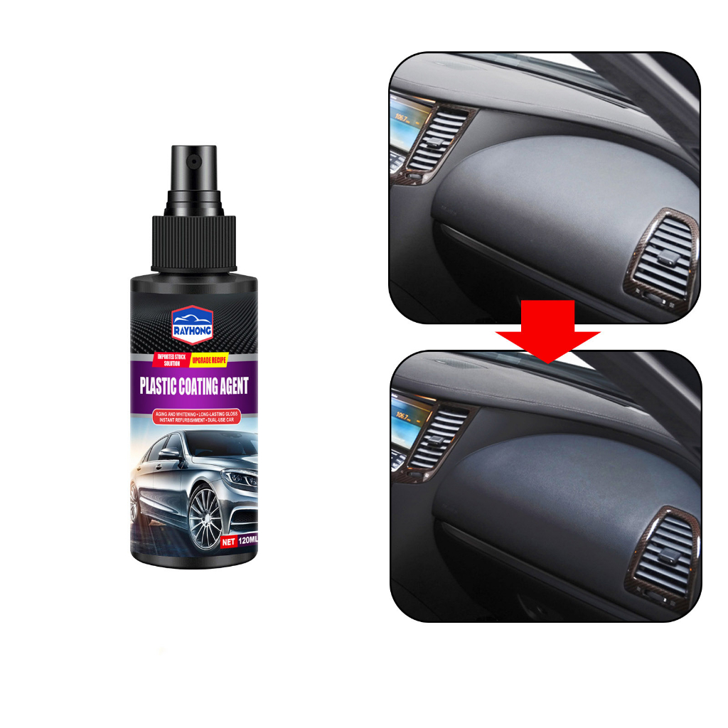 Car Plastic Refurbisher Reducing Agent Scratch Bumper Interior Leather ...