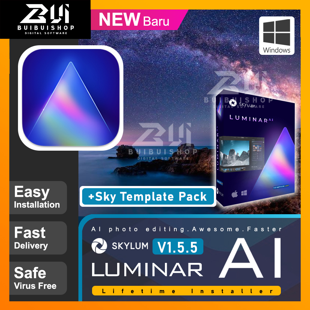 Luminar AI l Luminar Neo 2025+ Sky Template Pack l Latest 2025 l