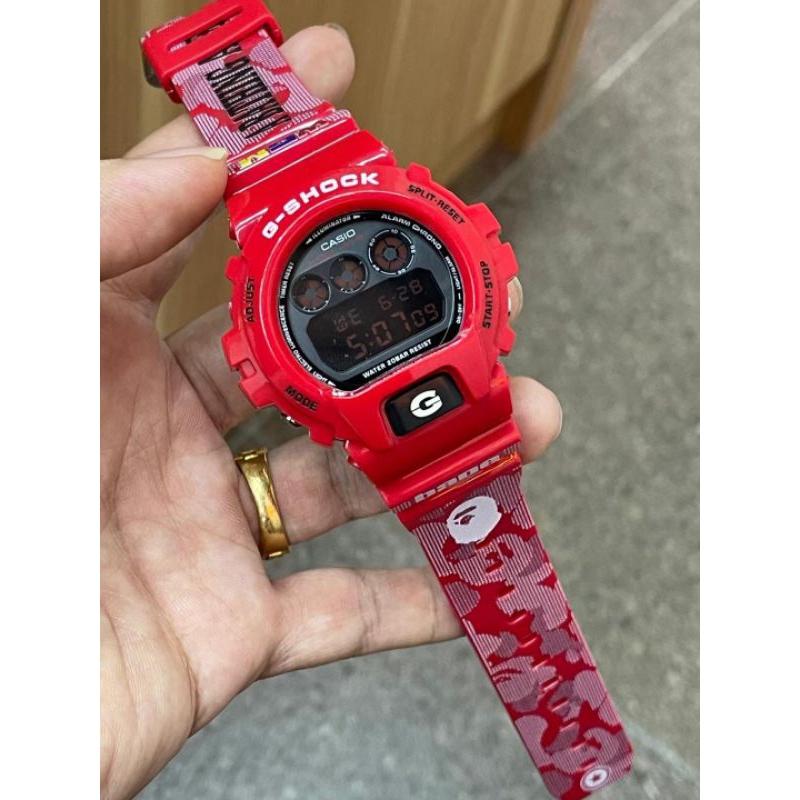 G Shock Bape Red G-Shock A Bathing Ape Collaboration Third Red Dw