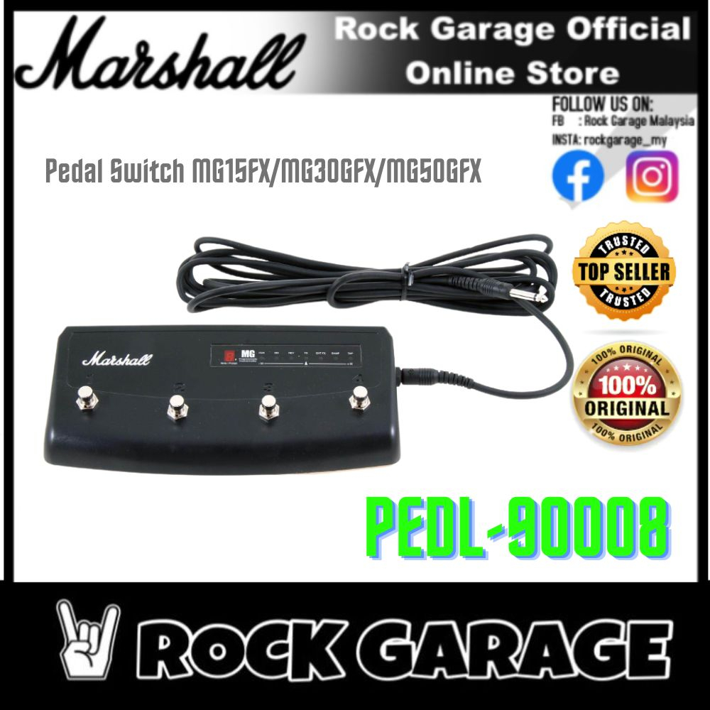 Marshall PEDL 90008 Footswitch PEDL90008 MG15GFX MG30GFX MG50GFX PEDL 90008 Shopee Malaysia