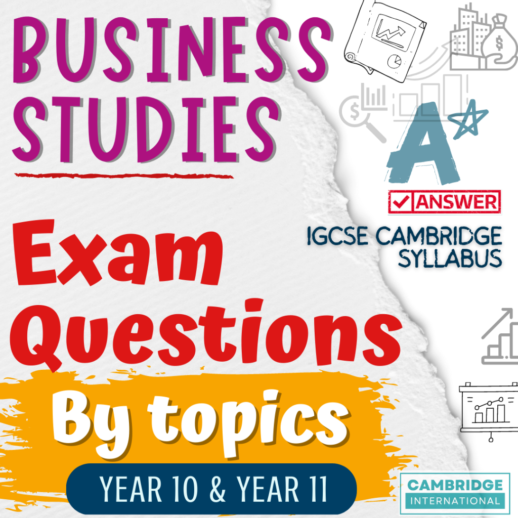 IG5🟩 Cambridge Topical Questions + Answer IGCSE Business Studies ...