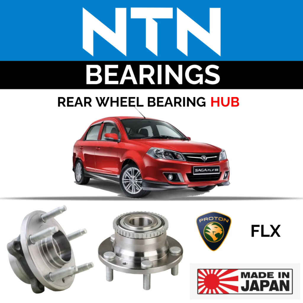 (1pc) NTN Wheel Bearing Rear Hub HUB383-4 for Proton Saga FLX Japan ...