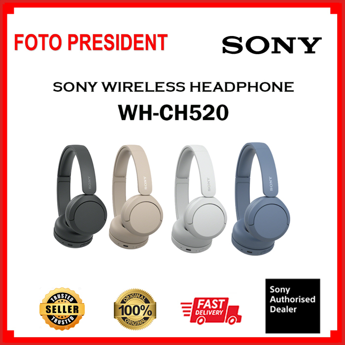 Sony WH-CH520 Wireless Headphones / CH520 /WHCH520 | Shopee Malaysia