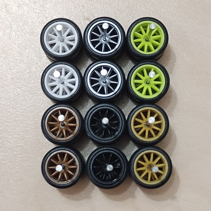 Tayar Getah Rubber Wheels Rims Original 10 Spoke CE28 Hot Wheels JDM ...
