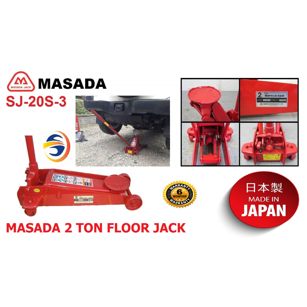 MASADA SJ20S3 2TON FLOOR JACK (MADE IN JAPAN) Shopee Malaysia