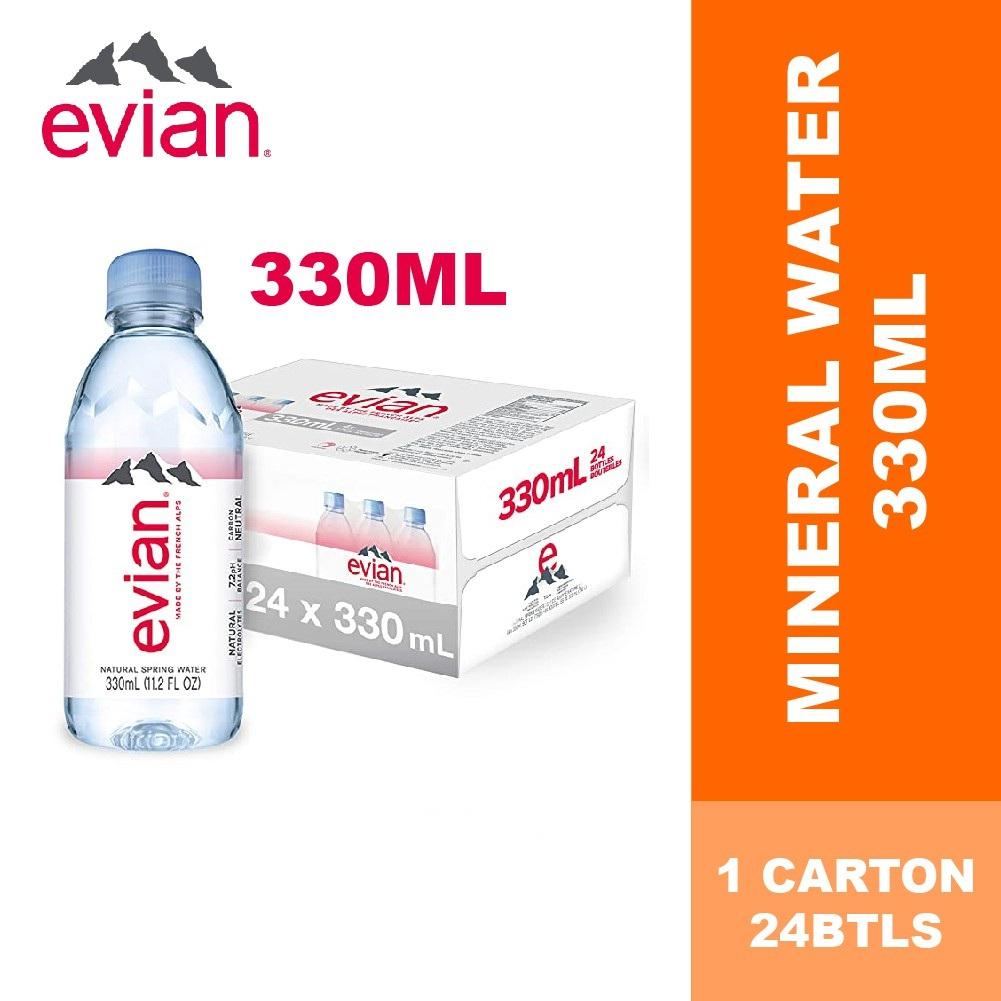 Evian Natural Mineral Water 330ml X 24btls | Shopee Malaysia