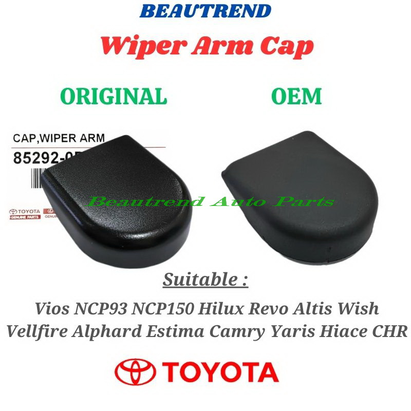 Wiper Arm Cap Toyota Vios NCP93 NCP150 Hilux Revo Rocco Gun125 Altis