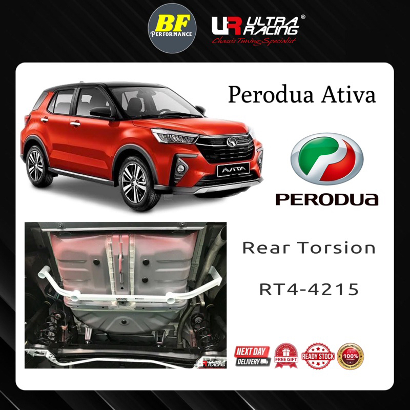 Ultra Racing Safety Bar Perodua Ativa Rear Torsion Bar 4point RT4-4215 ...