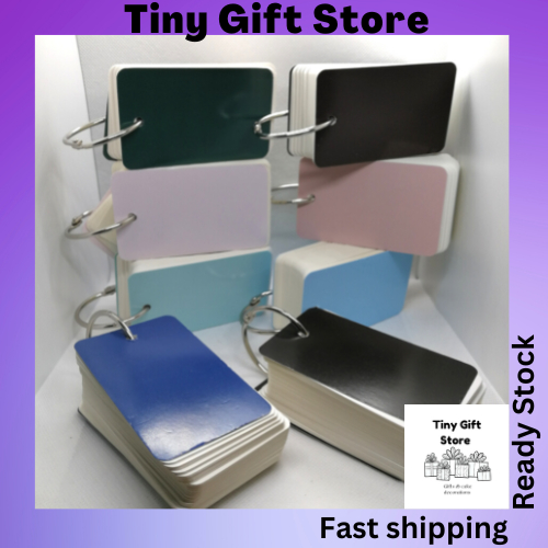 Tiny Gift Store Flash Card for Kids Memo Mini Notebook Ring Binder Vocabulary Book Flashcard DIY