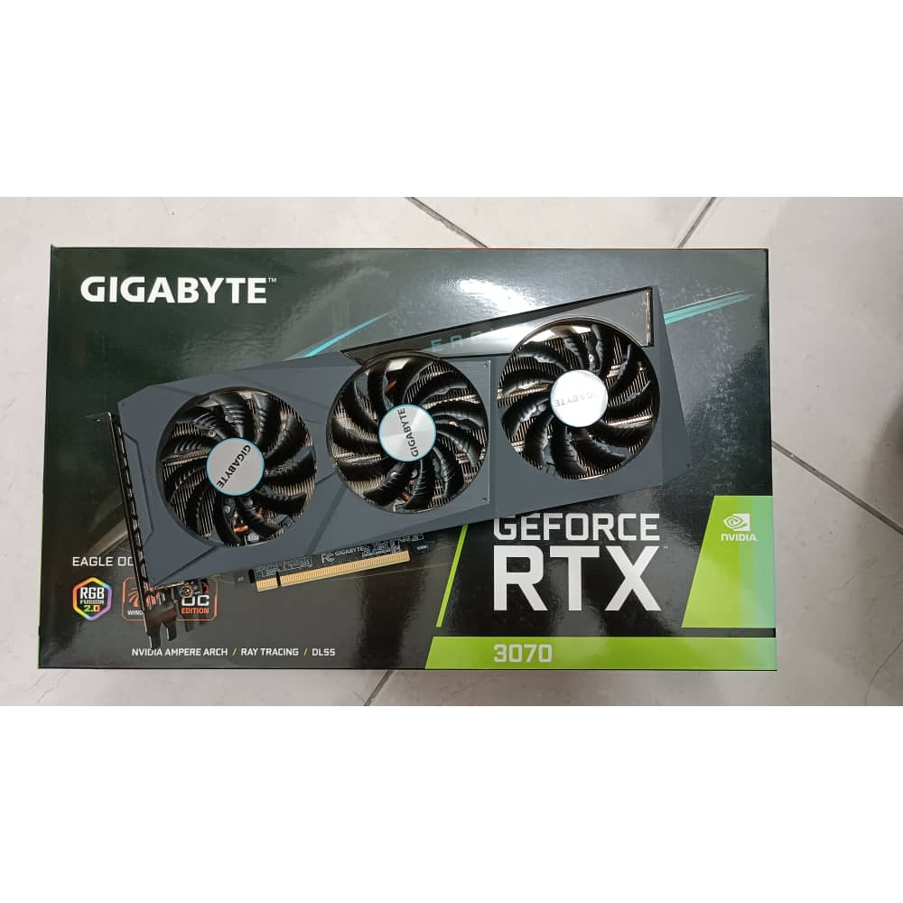 GIGABYTE GEFORCE RTX 3070 EAGLE OC 8GB GDDR6 GRAPHIC CARD (GV ...