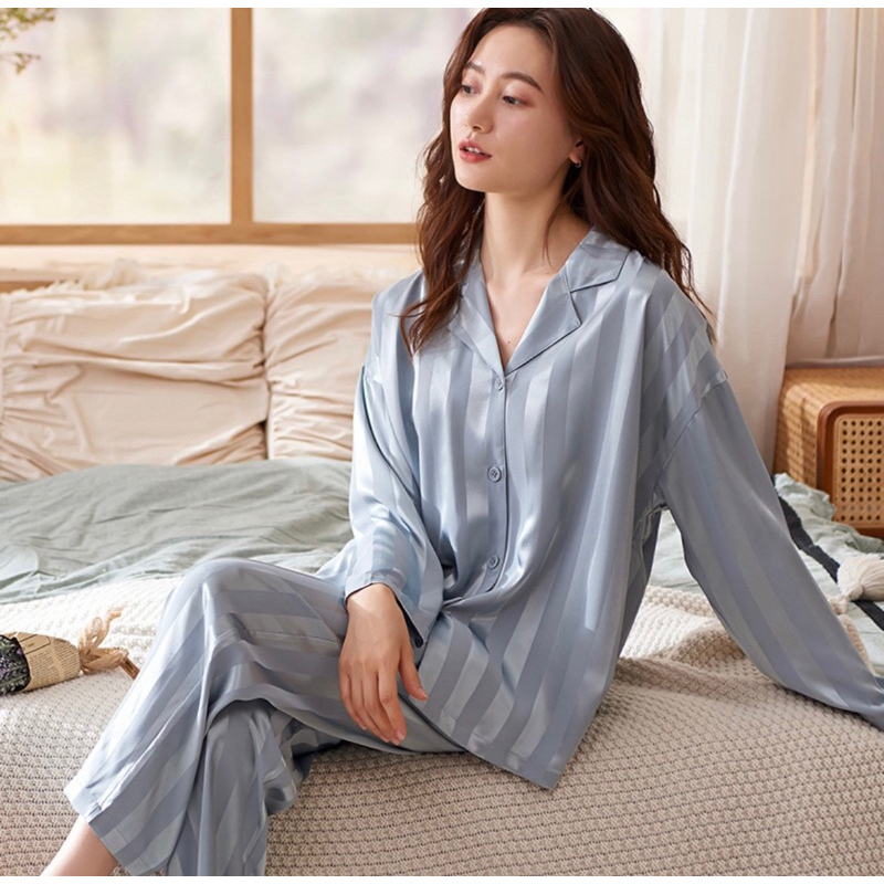 Satin discount pyjamas shopee