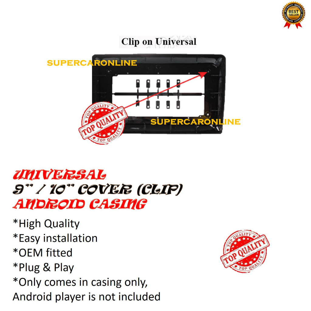 ANDROID PLAYER CASING FOR UNIVERSAL (CLIP) 9” – 10” | Shopee Malaysia