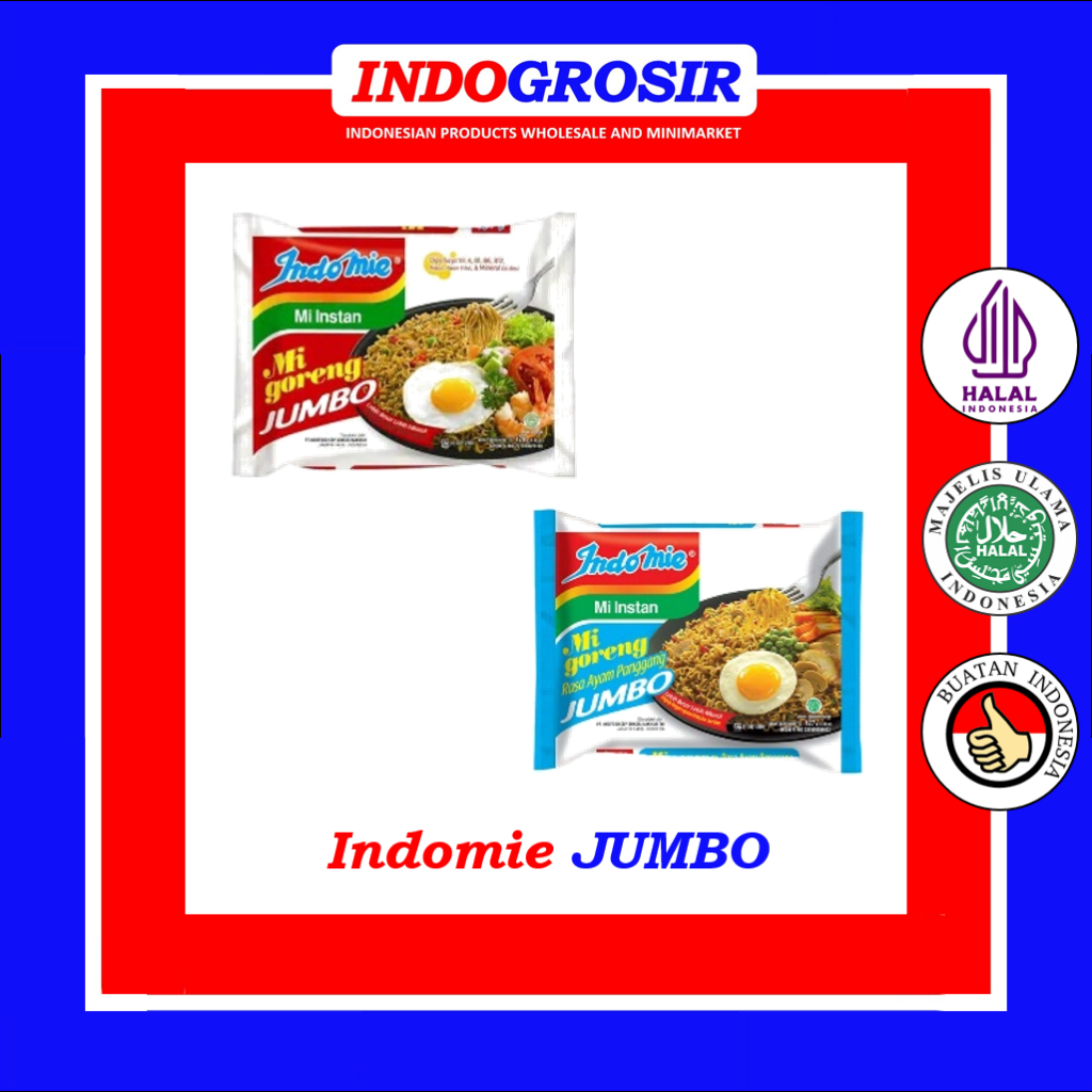 Indomie Goreng Jumbo Instant Noodles / Mie Instant - Original 129gr ...